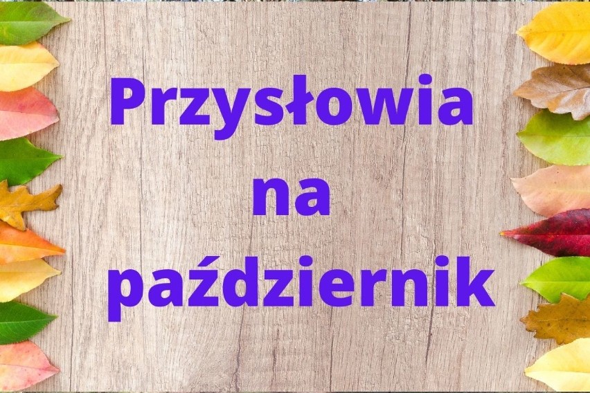 Przysłowia na październik