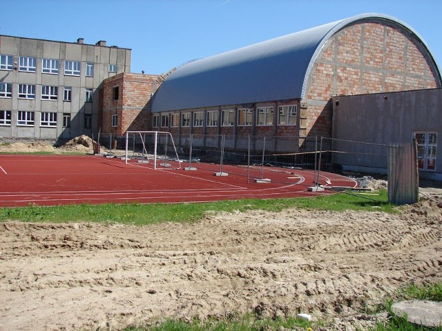 Sala gimnastyczna będzie dopełnieniem nowoczesnego boiska.