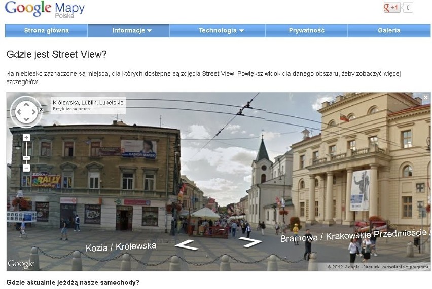 Lublin w Google Street View. Podoba Wam się?