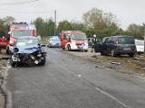 Wypadek w Zbiersku-Cukrowni. Zderzenie dwóch aut. Jedna osoba w szpitalu ZDJĘCIA