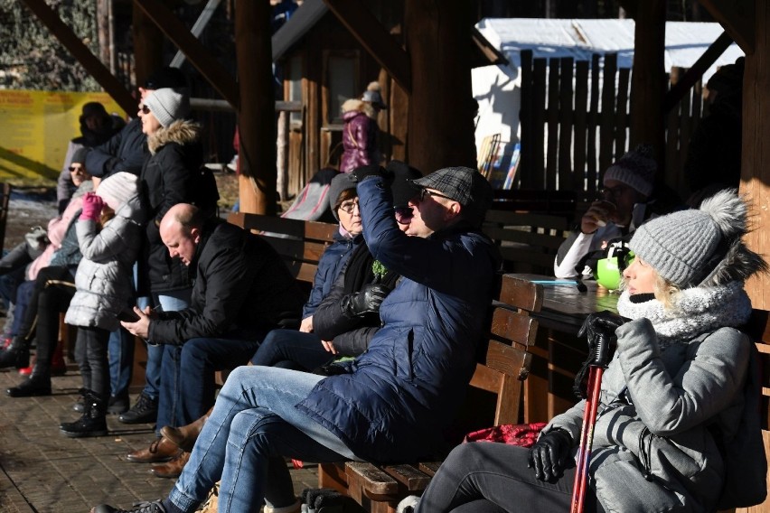 Stok narciarski na Stadionie w Kielcach.