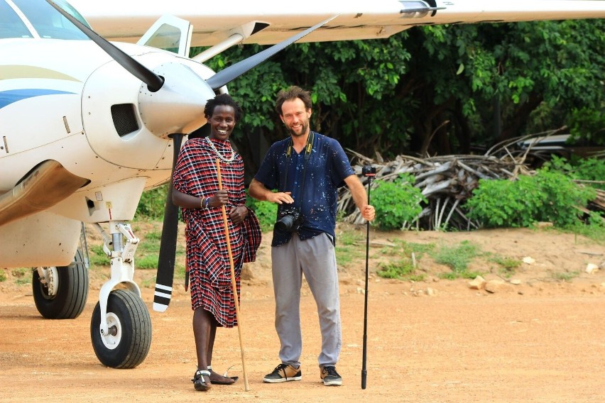Tomasz Dworczyk z Koluszek jest w podróży od... 6 lat. Aktualnie organizuje safari na Zanzibarze