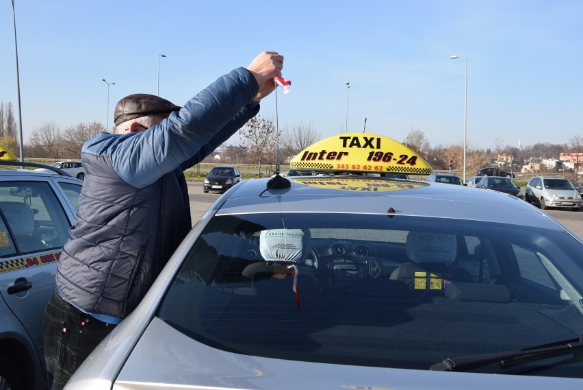 Ogólnopolski Protest Taksówkarzy w Częstochowie