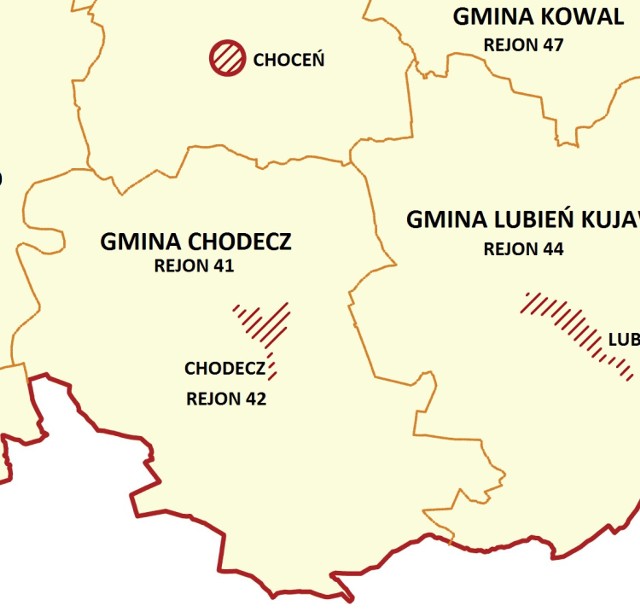 Od 1 stycznia 2021 r. łączna powierzchnia Chodcza wynosi 190 ha.  Miasto powiększyło się o ponad 51 hektarów.