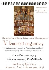 Sztum. Koncert organowy w kościele św. Anny