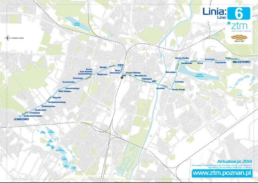 W oba dni tramwaje linii nr 6 pojadą na Junikowo.

W...