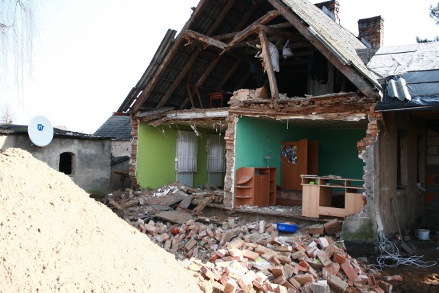 W Jaryszewie zawaliła się ściana domu