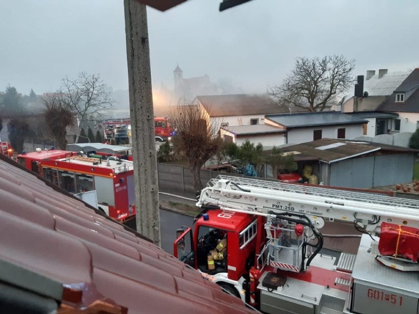 Pożar kotłowni przy domu jednorodzinnym w Książu Wlkp.