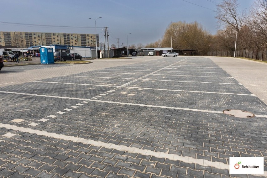 Nowy parking na targowisku miejskim w Bełchatowie