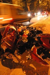 Mokotów: Motocykl zderzył się z samochodem osobowym