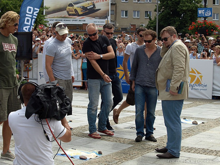 Ceremonia odciskania dłoni na Promenadzie Gwiazd w Międzyzdrojach