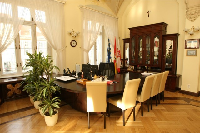 Gabinet prezydenta Wrocławia Rafała Dutkiewicza w ratuszu (Sukiennice 9)