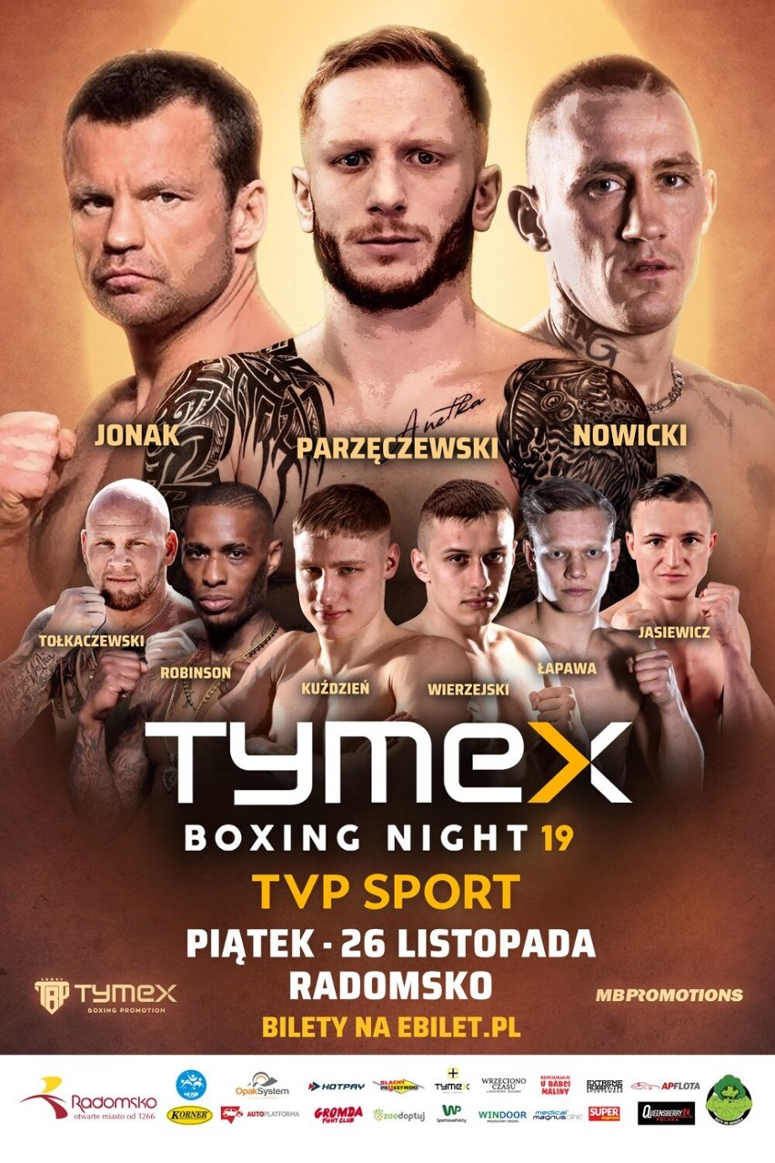 Gala Boksu w Radomsku. Już w piątek 19 Tymex Boxing Night