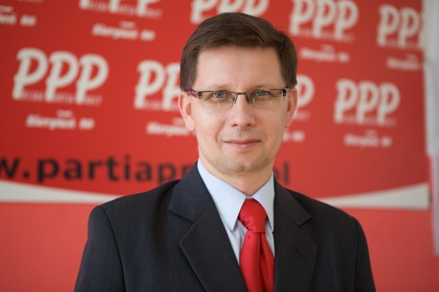 Mariusz Olszewski - szef sztabu wyborczego Polskiej Partii Pracy-Sierpień 80.