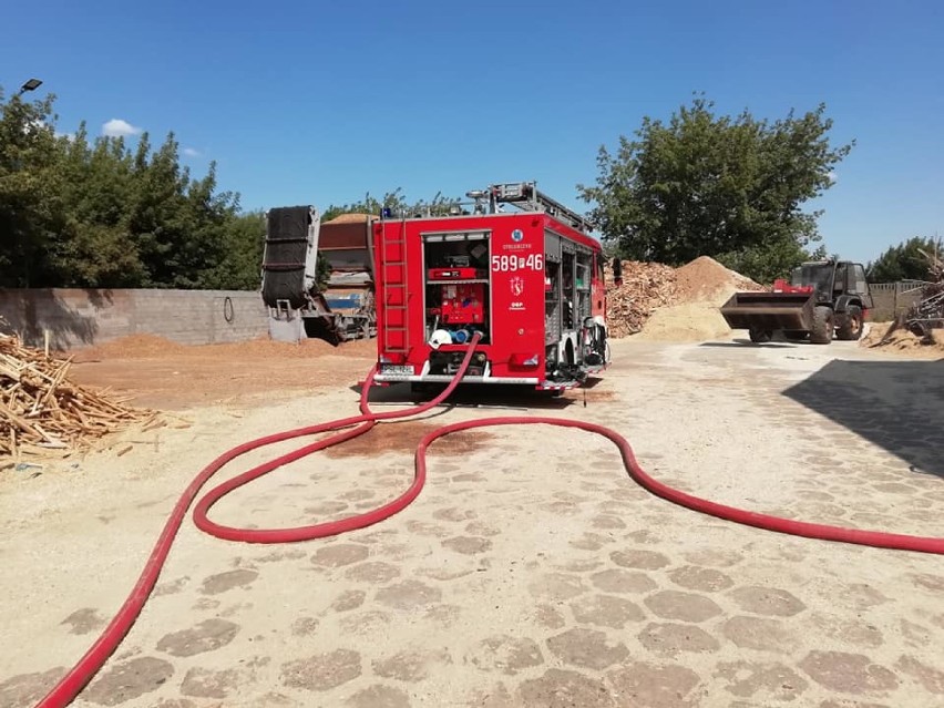 Pożar zakładu produkcji pelletu, Staw II 2019