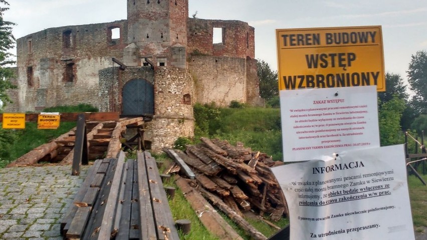 Remont mostu do zamku w Siewierzu potrwa do końca lipca