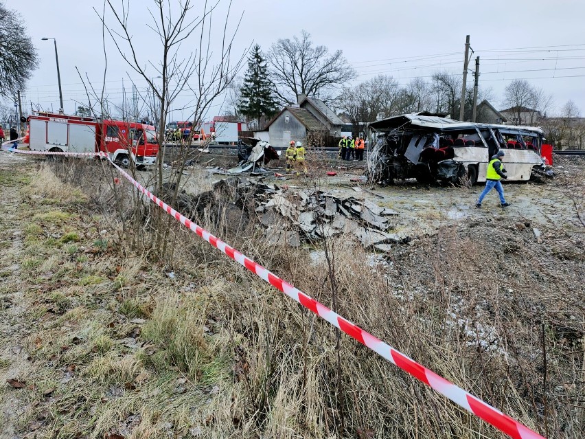 Tragiczny wypadek na przejeździe kolejowym w Warlubiu....