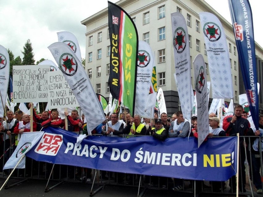 Podczas manifestacji przed Centrum Kultury Katowice