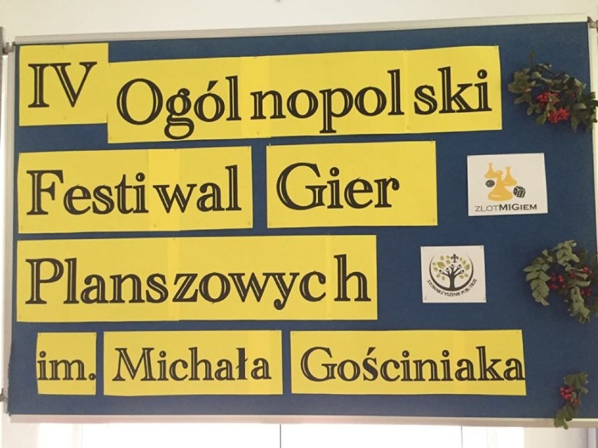  IV Ogólnopolski Festiwal Gier Planszowych im. Michała Gościniaka , tradycyjnie jak co roku w murach III Liceum  w Koninie    .