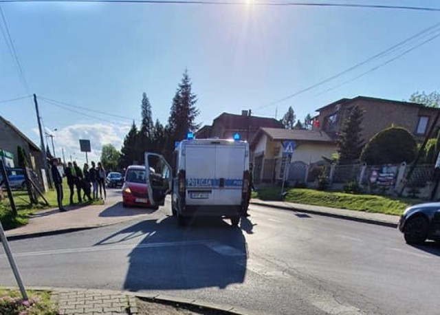W Czyżowicach na ulicy Wodzisławskiej, przy skrzyżowaniu z ul. Dworcową doszło do kolizji z udziałem radiowozu