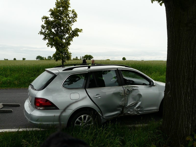 Zderzenie trzech aut w Marcinowie