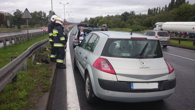 Wypadek na estakadzie DTŚ w Katowicach