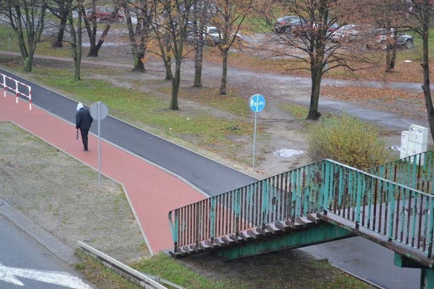 Kładka dla pieszych nad DK1 przy ul. Okrzei