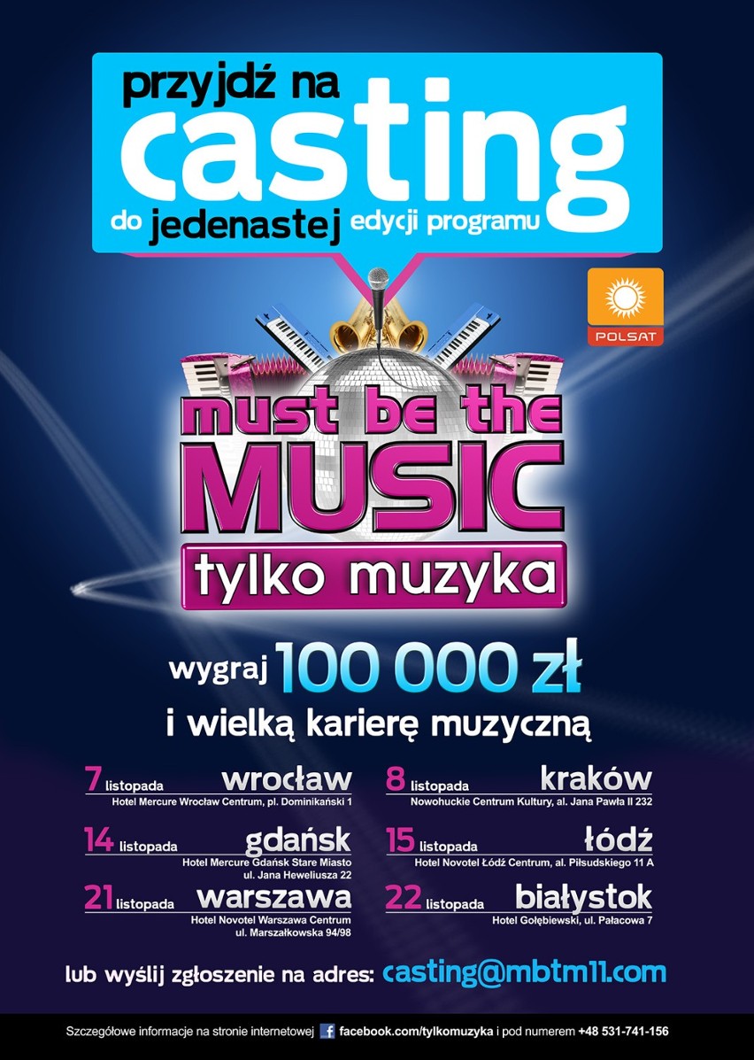 Casting do "Must Be The Music" w Łodzi.