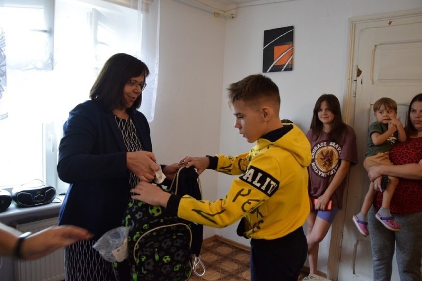 Spotkanie Wicestarosty z dziećmi uchodźców z Ukrainy. Powodzenia w polskiej szkole!
