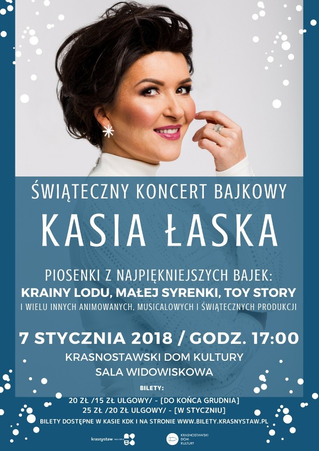 Krasnystaw. Bajkowa Elsa, czyli Kasia Łaska na świątecznym koncercie w KDK