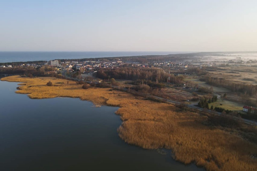 Wiosna nad jeziorem Bukowo w Uzdrowisku Dąbki [zdjęcia]