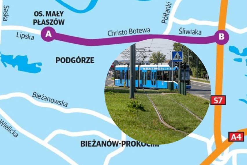 Planowana linia tramwajowa ma  prowadzić od pętli w Małym...