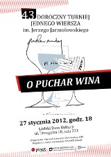 Turniej Jednego Wiersza &quot;O Puchar Wina&quot;. Poetyckie zmagania w Łódzkim Domu Kultury