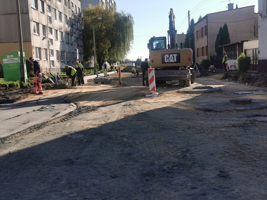 W Czeladzi trwa remont ulicy Ogrodowej...