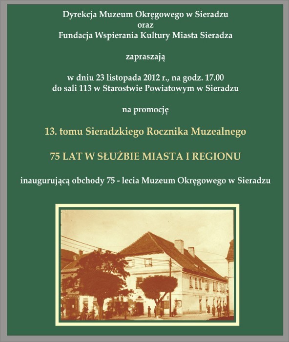 75-lecie sieradzkiego muzeum