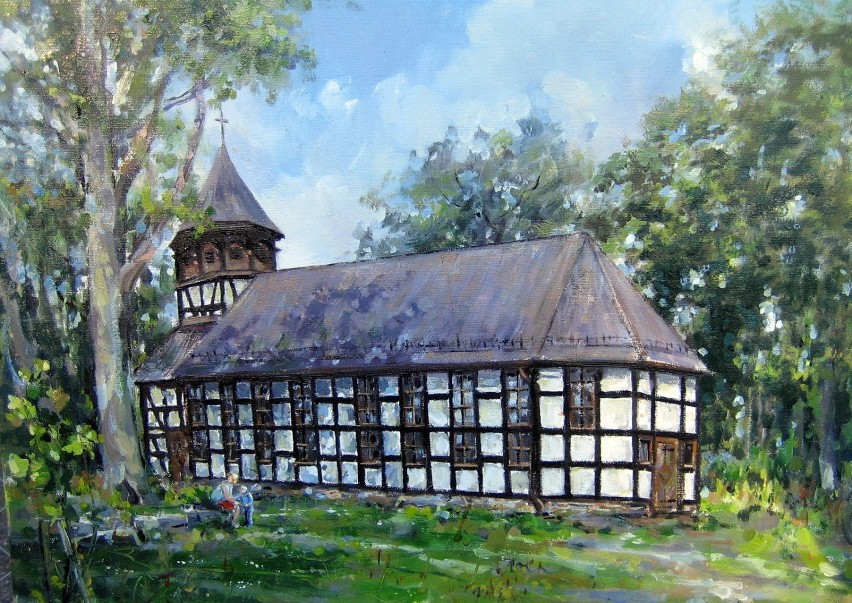 Kościółek w Trzcinnie - Józef Plotan. Fot Isabella Degen