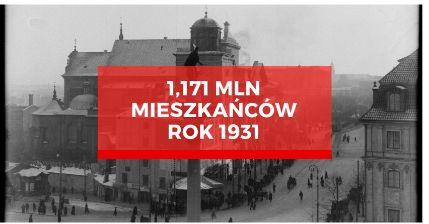 W 1931 roku Warszawę zamieszkiwało według oficjalnych danych...