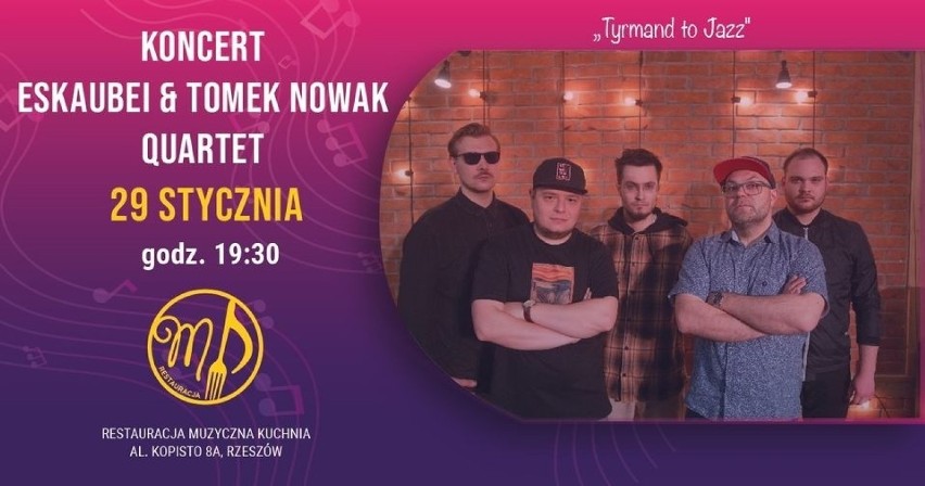 Eskaubei & T. Nowak Q. z koncertami w Skierniewicach i Rzeszowie
