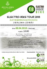 Już w niedzielę 8 kwietnia, w Jedlinie-Zdroju odbędzie się „Electro-Bike Tour 2018”, czyli zlot rowerów elektrycznych