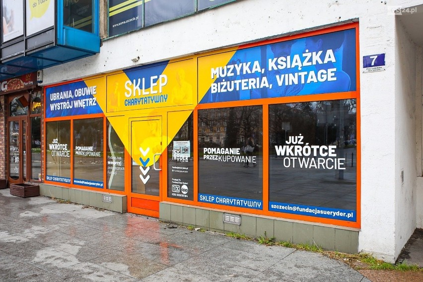 Sklep charytatywny w Szczecinie.