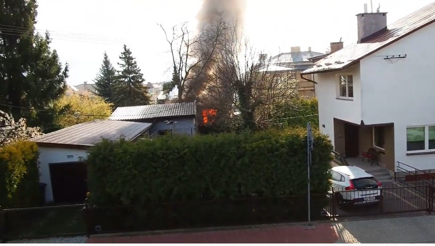 Pożar w Kraśniku Fabrycznym. Zobacz wideo z akcji strażaków!