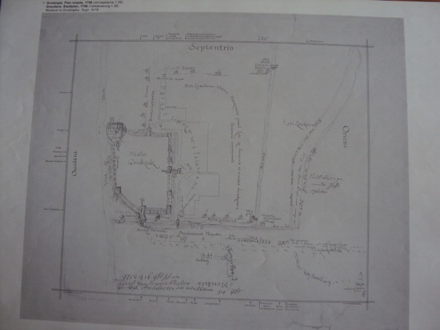 Plan murów obwodowych, wykonany w XVIII w.