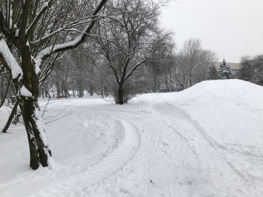 Śnieg w Słupsku, 10 grudnia 2021.