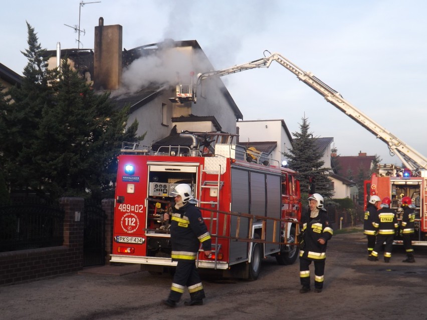 Pożar domu w Głuchowie
