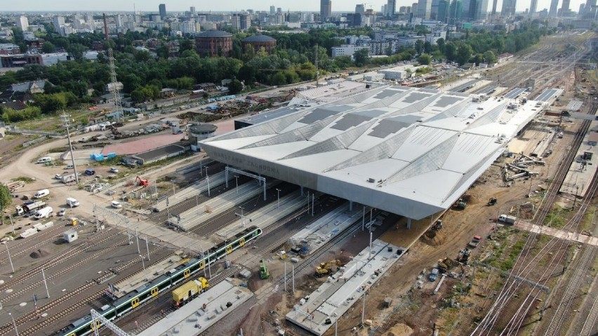 Budowa stacji Warszawa Zachodnia w wakacje 2023