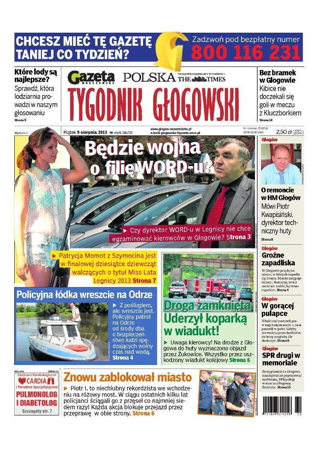 Nowy Tygodnik Głogowski - w sprzedaży od piątku