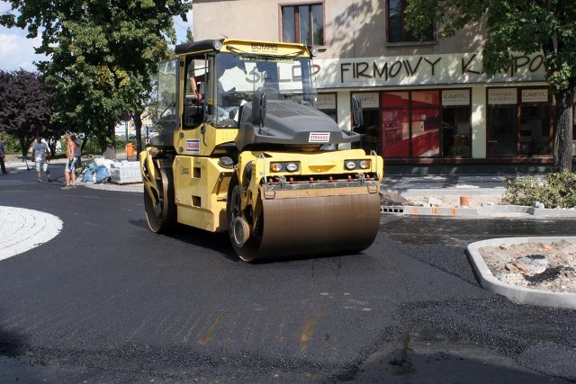 Budowa ronda we Wrześni na finiszu.