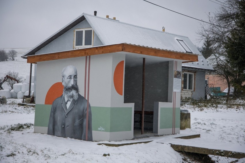 Szlak murali w gminie Bukowsko. Znani artyści uwiecznili osoby związane z tym regionem [ZDJĘCIA, WIDEO]