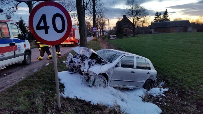 Lubieszewo. Wypadek na drodze