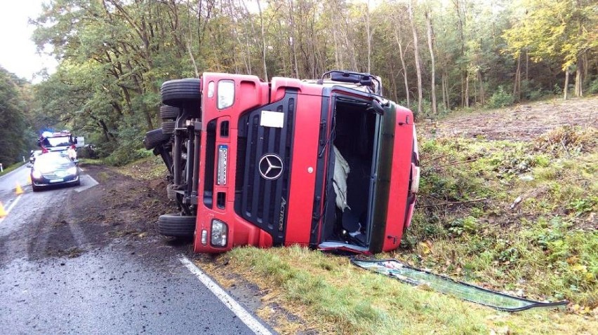 O krok od tragedii było na odcinku drogi Grodzisk - Kościan....